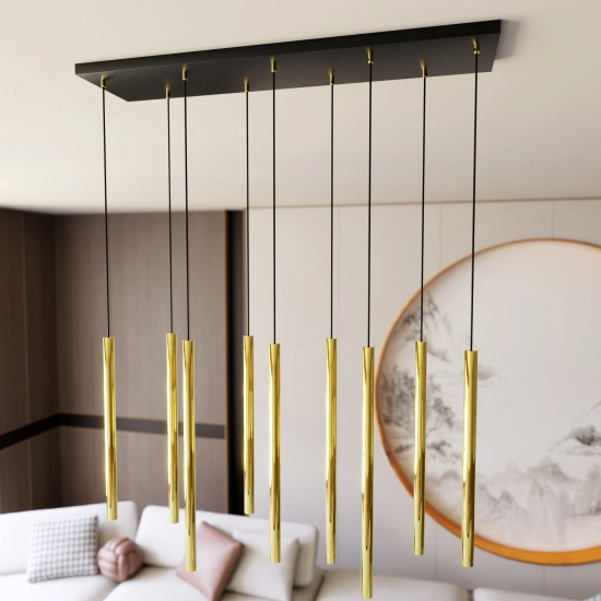 Lampa wisząca SELTER 9 GOLD 1332/9 EMIBIG Lighting