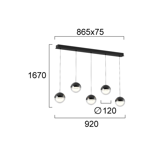 Lampa wisząca AMIATA LNV0000334 Lunaveri