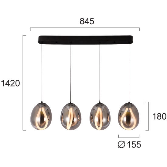 Lampa wisząca FATA LNV0002134 Lunaveri