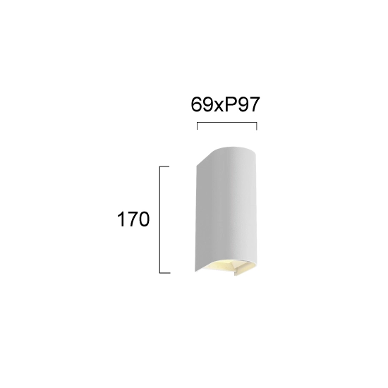 Kinkiet zewnętrzny PENSIO LNV0003434 Lunaveri