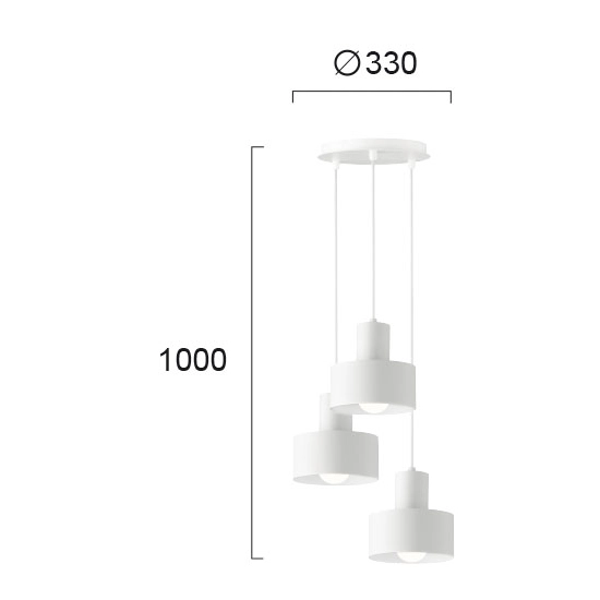 Lampa wisząca ADIGE LNV0005814 Lunaveri