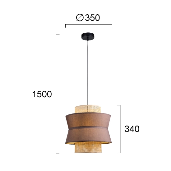 Lampa wisząca CAME LNV0006034 Lunaveri