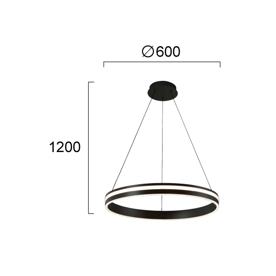 Lampa wisząca BRAVINA LNV0006234 Lunaveri