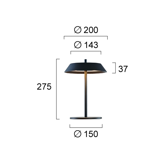 Lampa stołowa TODI LNV0007134 Lunaveri