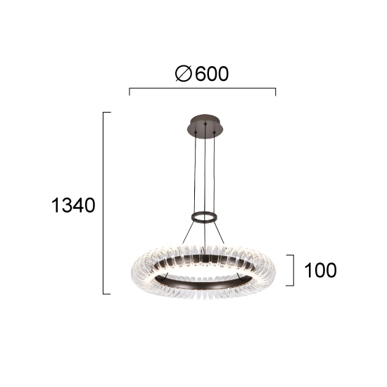 Lampa wisząca CREMA LNV0007334 Lunaveri