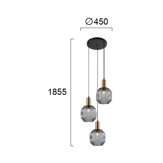 Lampa wisząca SOGNI LNV0007624 Lunaveri
