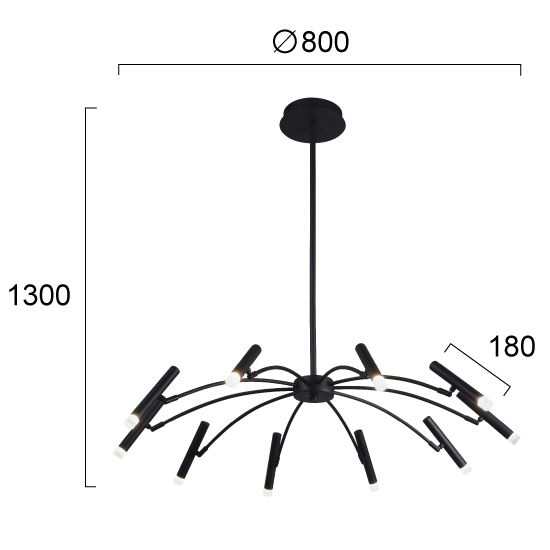 Lampa wisząca SALENTO LNV0009034 Lunaveri