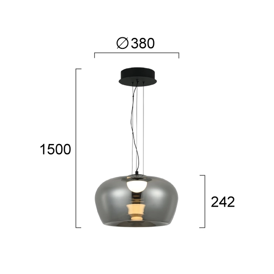 Lampa wisząca ARBOREA LNV0009334 Lunaveri