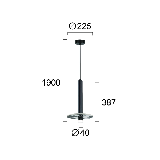 Lampa wisząca ARIOSA LNV0010234 Lunaveri