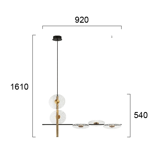 Lampa wisząca URBINO LNV0010824 Lunaveri