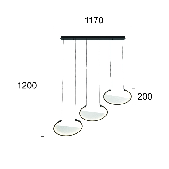 Lampa wisząca TIRSO LNV0012034 Lunaveri