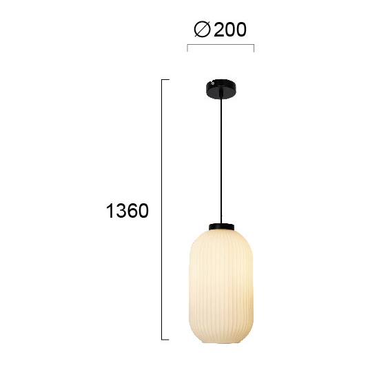 Lampa wisząca SENTE LNV0013524 Lunaveri