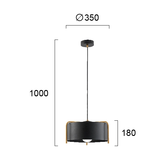 Lampa wisząca PONZA LNV0014824 Lunaveri
