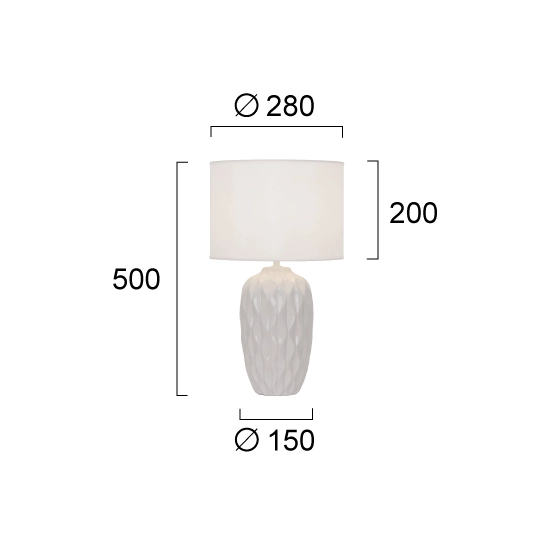 Lampa stołowa ASTI LNV0016924 Lunaveri