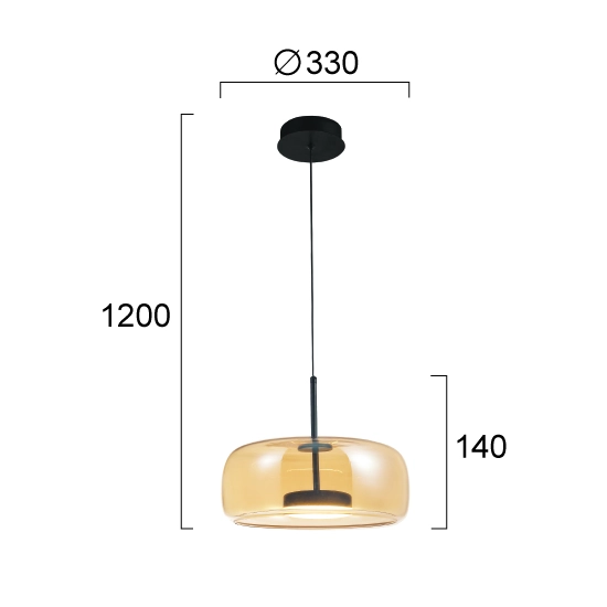 Lampa wisząca POSITANO LNV0019134 Lunaveri