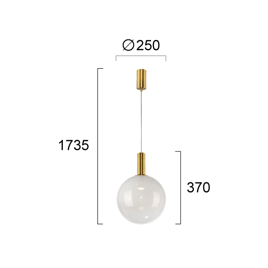 Lampa wisząca MOLVENO LNV0021334 Lunaveri
