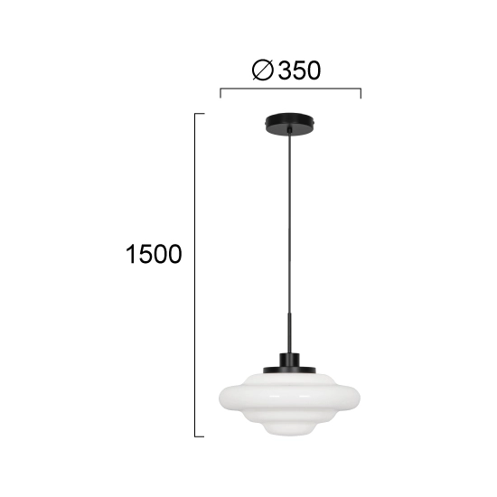 Lampa wisząca POLI LNV0021534 Lunaveri