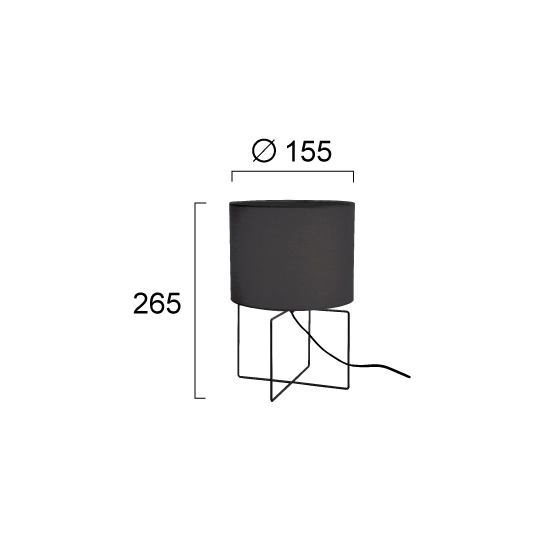 Lampa stołowa LUSO LNV0023134 Lunaveri