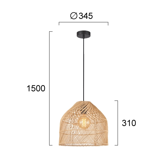 Lampa wisząca LAVERIO LNV0024034 Lunaveri