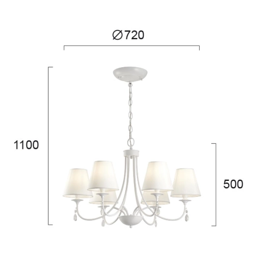 Lampa wisząca PAESTUM LNV0024614 Lunaveri