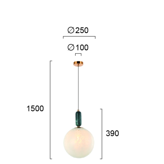 Lampa wisząca ALLORA LNV0024624 Lunaveri