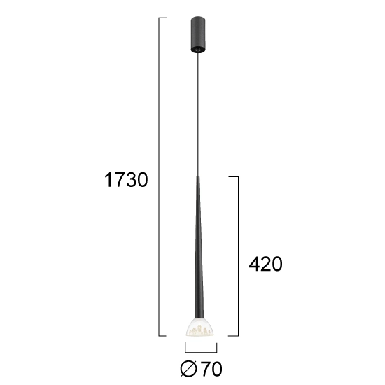 Lampa wisząca COMO LNV0025234 Lunaveri