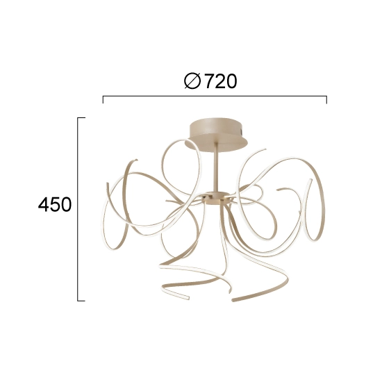 Plafon OLIVIO LNV0025434 Lunaveri