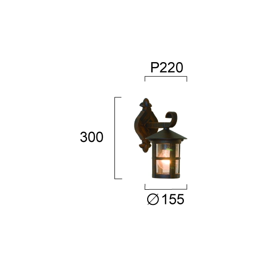 Kinkiet zewnętrzny FIBBIA LNV0026504 Lunaveri