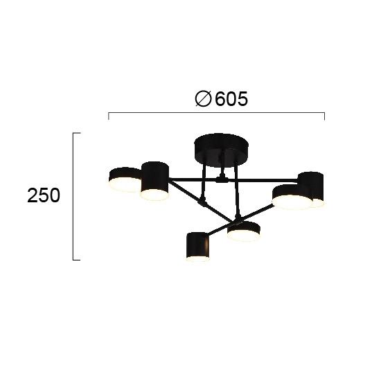 Plafon ADDA LNV0028624 Lunaveri