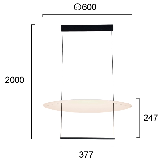 Lampa wisząca FERMO LNV0028824-C Lunaveri