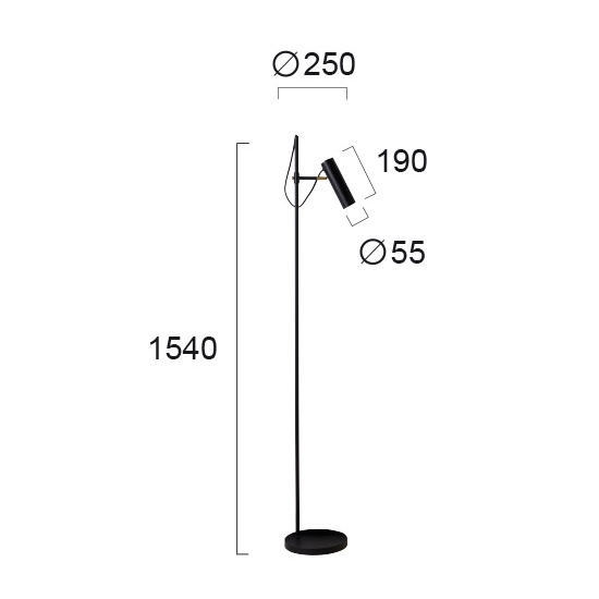 Lampa podłogowa PIAZZI LNV0029424 Lunaveri
