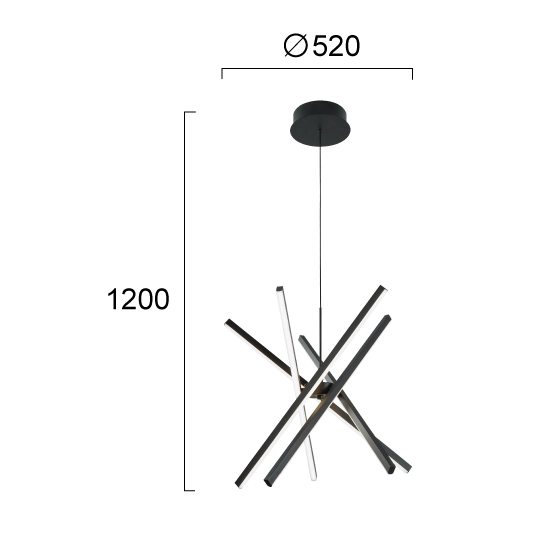 Lampa wisząca ESSENZA LNV0031034 Lunaveri