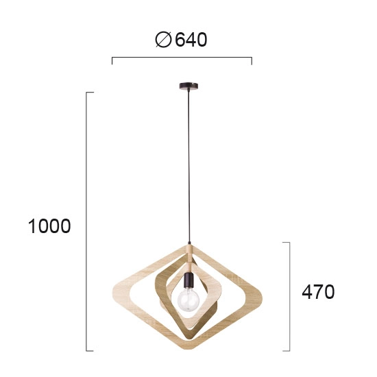 Lampa wisząca CHIERI LNV0034814 Lunaveri