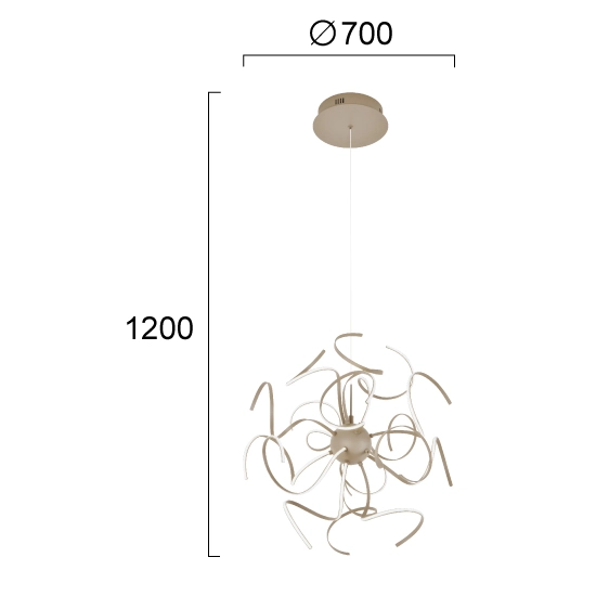 Lampa wisząca OLIVIO LNV0035434 Lunaveri