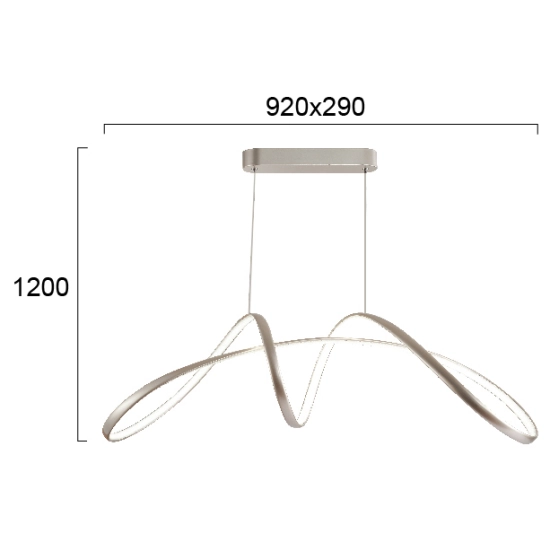 Lampa wisząca TICINO LNV0035724 Lunaveri