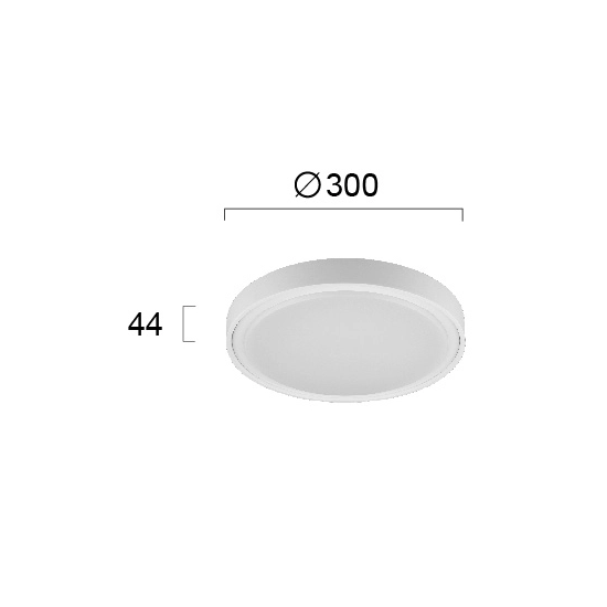 Plafon zewnętrzny GALASSIA LNV0037524 Lunaveri