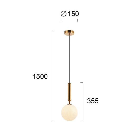 Lampa wisząca GELSA LNV0039524 Lunaveri