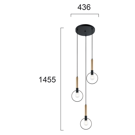 Lampa wisząca SOLARI LNV0040324 Lunaveri