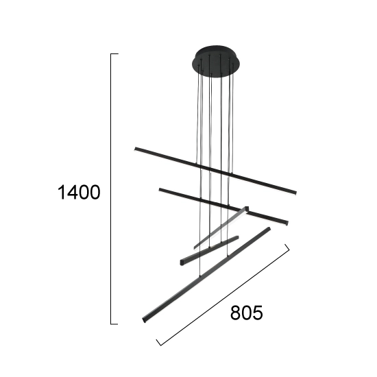 Lampa wisząca ESSENZA LNV0041034 Lunaveri