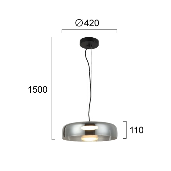 Lampa wisząca RAZZIA LNV0042034 Lunaveri