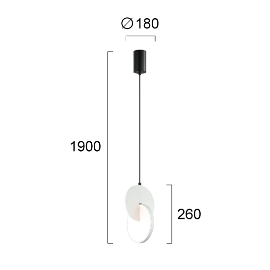 Lampa wisząca CRATI LNV0042924 Lunaveri