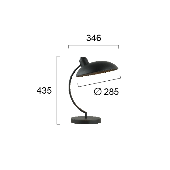 Lampa stołowa ATIA LNV0043824 Lunaveri