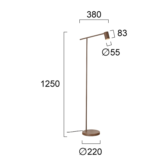 Lampa podłogowa SALICE LNV0044434 Lunaveri