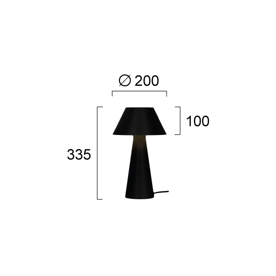 Lampa stołowa ZANELLI LNV0047034 Lunaveri