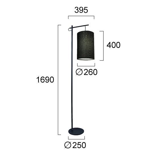 Lampa podłogowa OLMO LNV0048034 Lunaveri