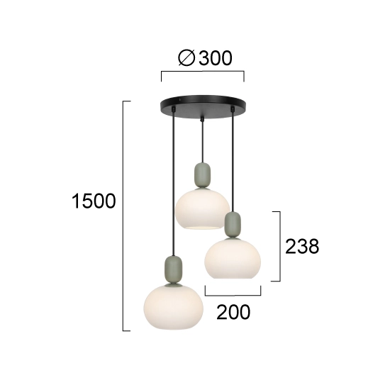 Lampa wisząca VALIO LNV0048234 Lunaveri