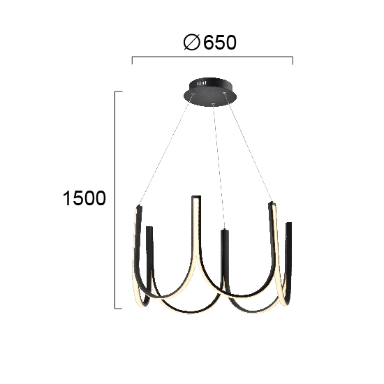 Lampa wisząca BOLZANO LNV0051724 Lunaveri
