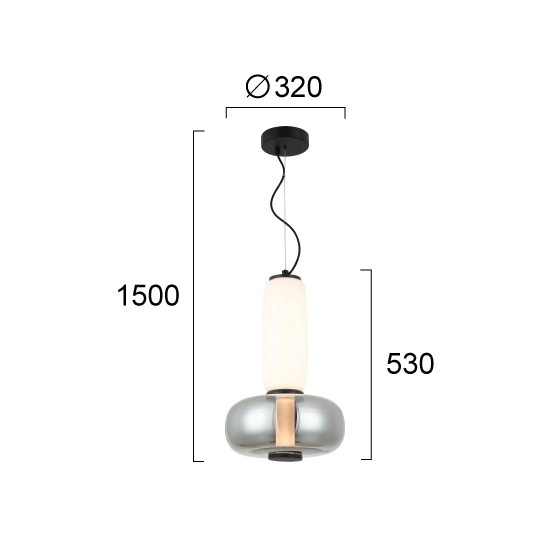Lampa wisząca VELLUTA LNV0052034 Lunaveri