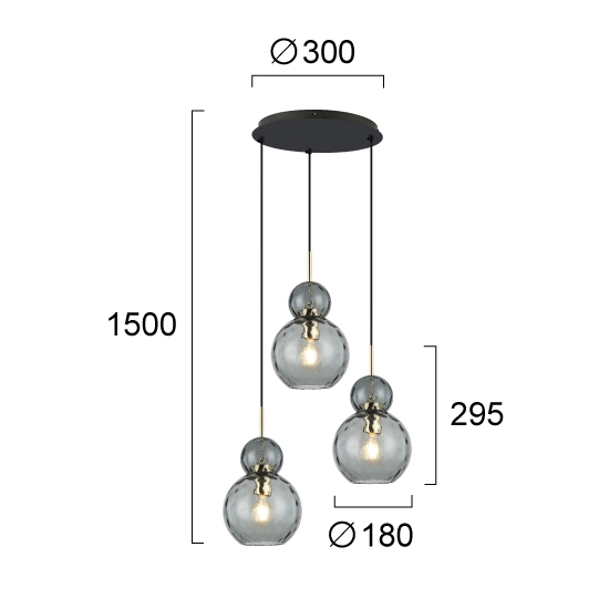 Lampa wisząca ILLARIO LNV0054924 Lunaveri