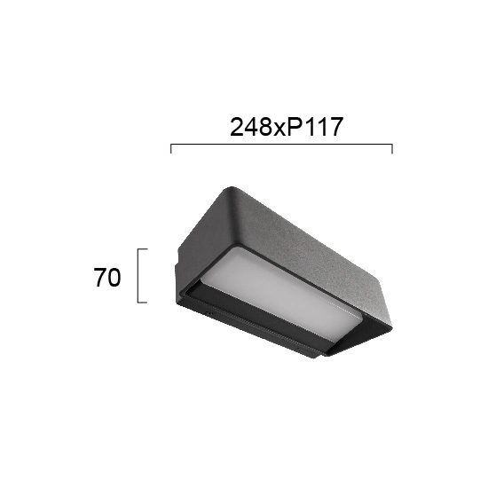 Kinkiet zewnętrzny ALVERO LNV0055524 Lunaveri